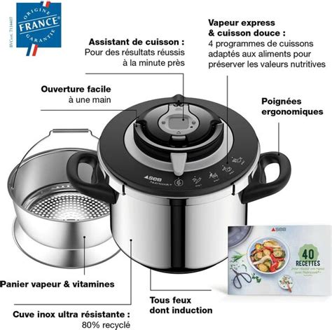 Schéma du Nutricook SEB (+Nutricook+ Nutricook Délice, Gourmet) avec panier vapeur et module de commande