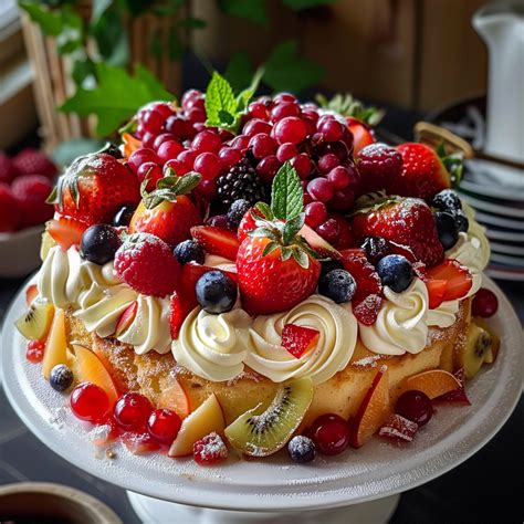 Ingrédients pour un gâteau aux fruits