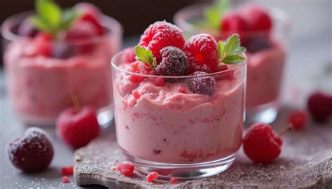 Ingrédients pour mousse aux fruits