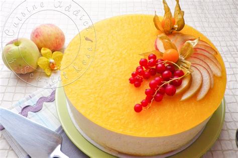 Schéma des couches d'un entremet bavarois