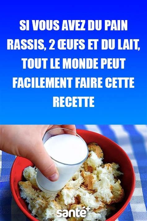 Pain rassis trempant dans du lait chaud