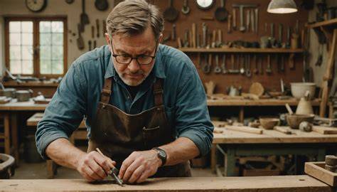 Photo d’atelier Revol avec artisans au travail