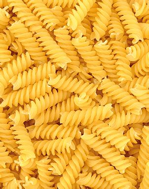 Pâtes fusilli Barilla en gros plan