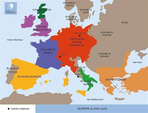 Carte historique des mesures de quarantaine en Europe au XIVe siècle