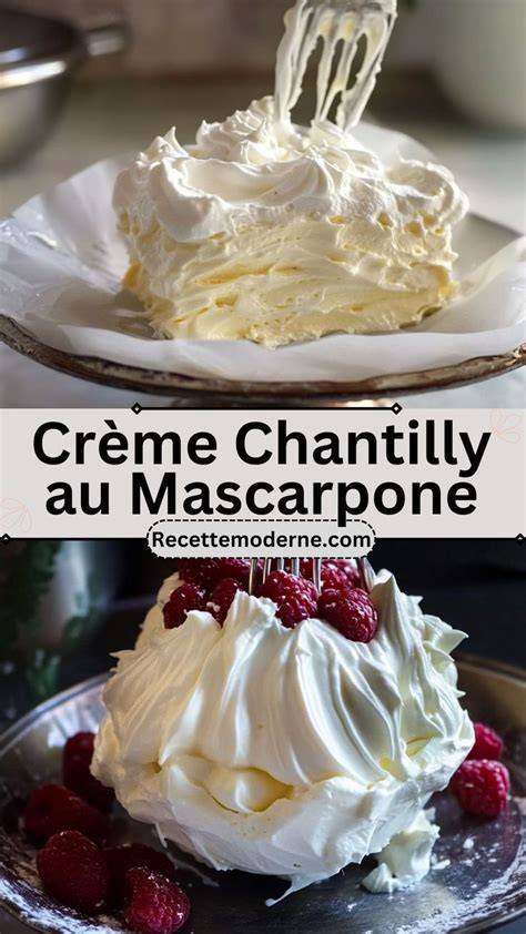 détail de la crème mascarpone montée