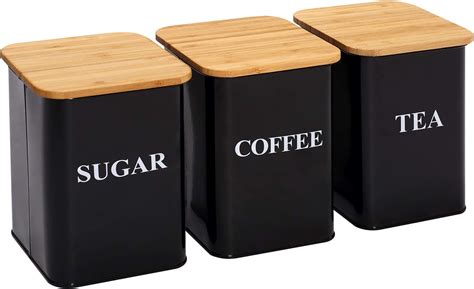 Boîte à sucre en bois noir avec couvercle