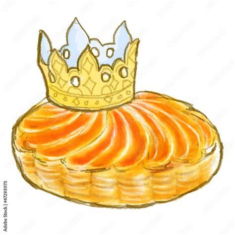 Illustration: galette des rois avec frangipane
