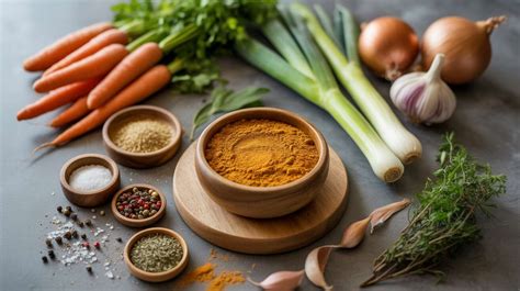 Sachet de bouillon en poudre avec une cuillère doseuse