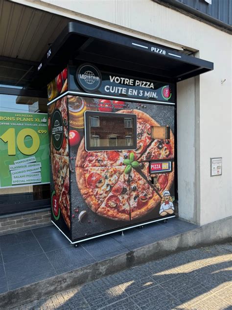 Schéma du fonctionnement d’un distributeur automatique de pizzas LEDISTRIB
