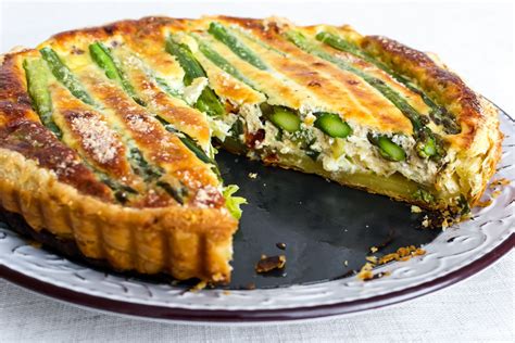 Tourte printanière aux asperges vertes et poulet