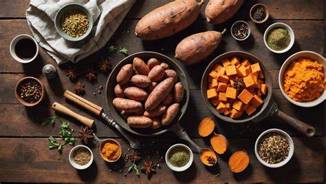 Infographie: associations d'épices avec patate douce