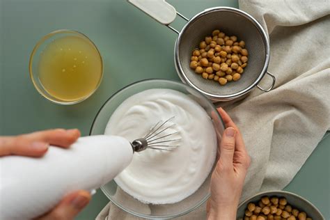Schéma étapes montée en neige aquafaba
