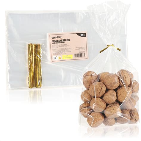 Sacs transparents mettant en valeur des chocolats colorés