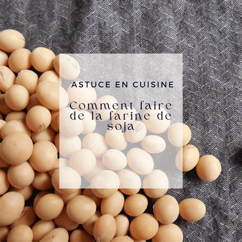 graines de soja et farine de soja