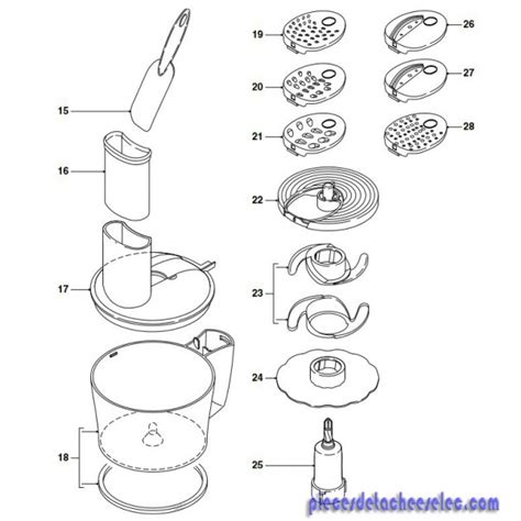 Gamme de pièces détachées pour robot culinaire