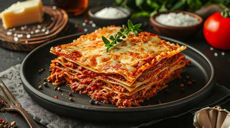 Plat de lasagnes maison