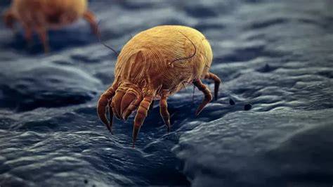 Schéma illustrant les principaux allergènes domestiques: poussière, acariens, animaux, pollen