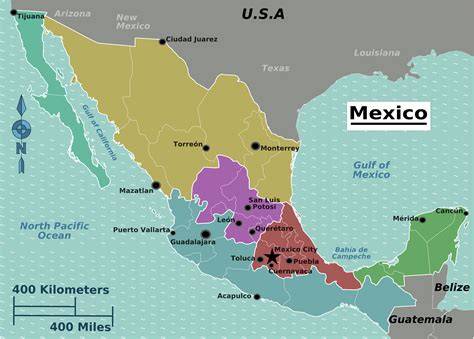 carte des régions mexicaines et types de tortillas
