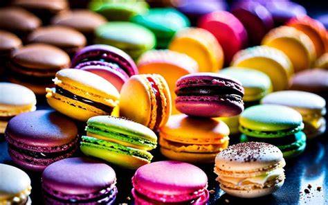 Image montrant des macarons garnis et assemblés