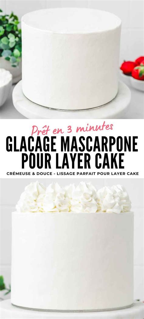 Diagramme des couches du layer cake avec glaçage et compotée