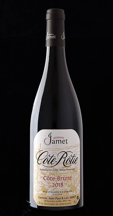 Comparaison visuelle: Côte Brune Jamet vs. autres cuvées rhodaniennes (cartes et notes de dégustation)
