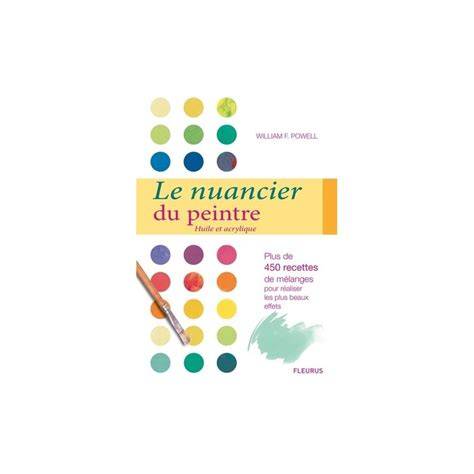 construction nuancier acrylique huile