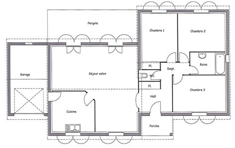 Exemple de plan de maison contemporaine
