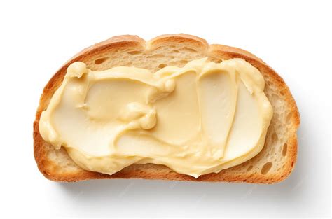 Slice of butter bread with chocolate