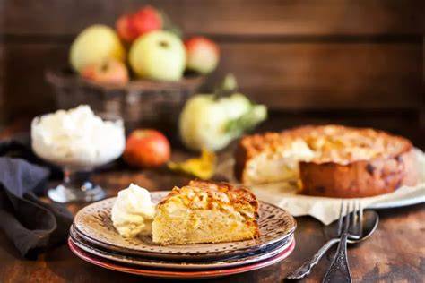 Gâteau au yaourt mascarpone pommes - schéma des étapes