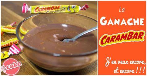 Ganache Carambar avec éclats de cacahuètes