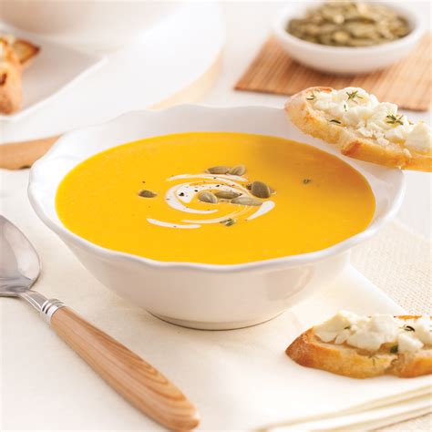 Tableau nutritionnel simplifié pour 100g de velouté courge butternut, patate douce, carotte