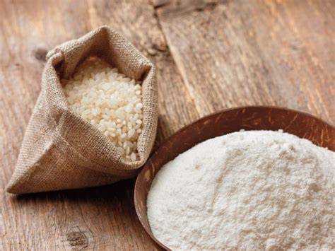 Schéma de connexion entre riz, farine de riz et pâte fermentée
