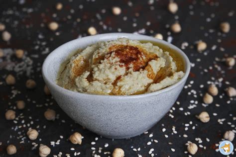Plat de houmous crémeux