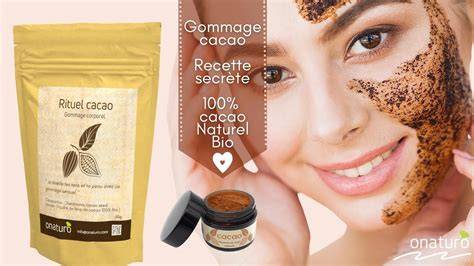 Schéma: Étapes d’un gommage au cacao
