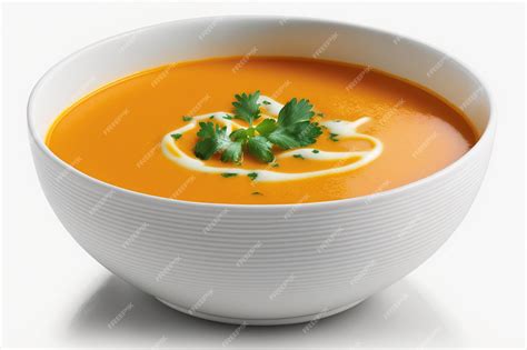 Bol de soupe aux couleurs vives avec des graines de courge