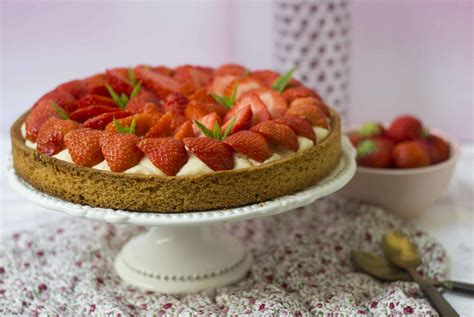 Tarte aux fraises sur base de sablé breton
