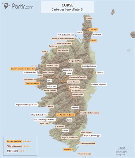 Carte des clémentines de Corse IGP et zones de production