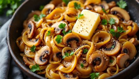 Poêlée d'épinards frais et de champignons de Paris