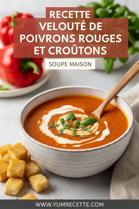 poivrons rouges et Boursin - ingrédients du velouté