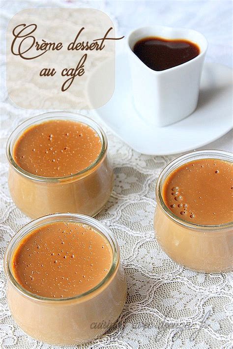 Verrines de crème dessert au café
