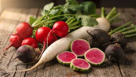 Schéma des variétés de radis et leurs usages culinaires