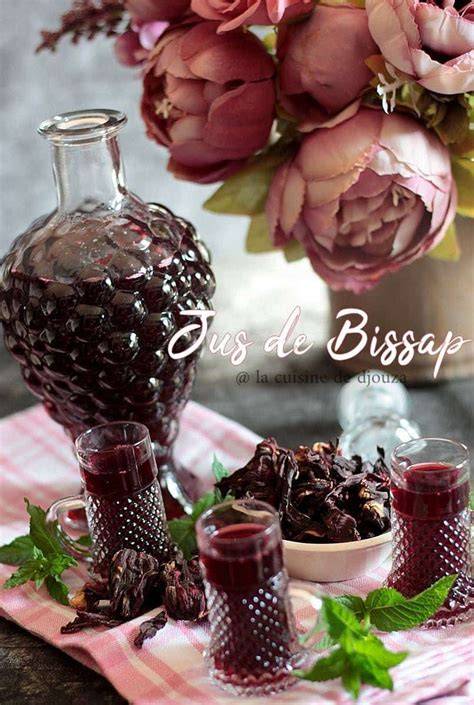 bissap et fleurs d'hibiscus pour dessert