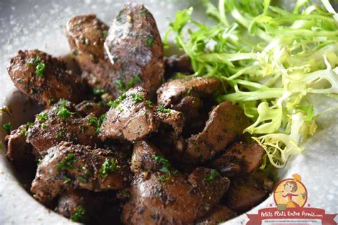 Foie de volaille poêlé