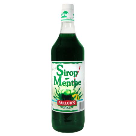 Bouteille de sirop de menthe Plein Sud