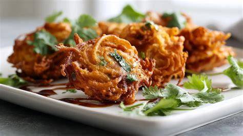 Bhajis frits dorés et croustillants - photo illustrative