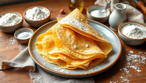 Préparation de pâte à crêpes