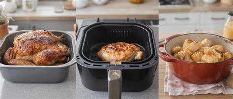Infographie: comparatif des méthodes (cocotte, icook’in, cuisson au four)