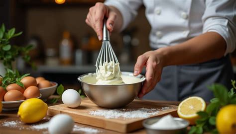 Fouetter la crème pâtissière sur le feu