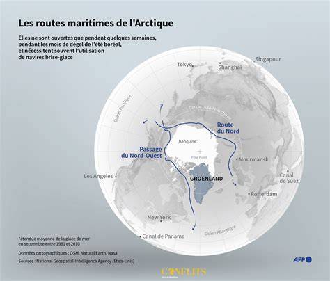 carte des routes des glaces antiques