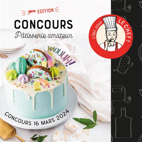 Illustration d’un concours de pâtisserie avec jeunes candidats et jury